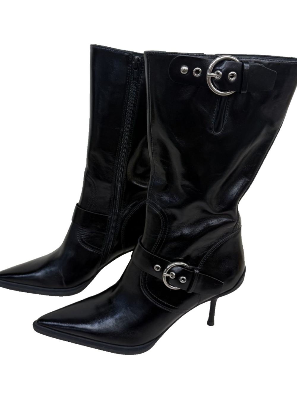 Jeffery Campbell Ride Along Black Women's Boots size 6.5